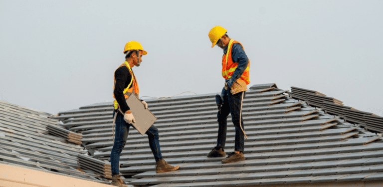 Inspecting the attic for moisture signs