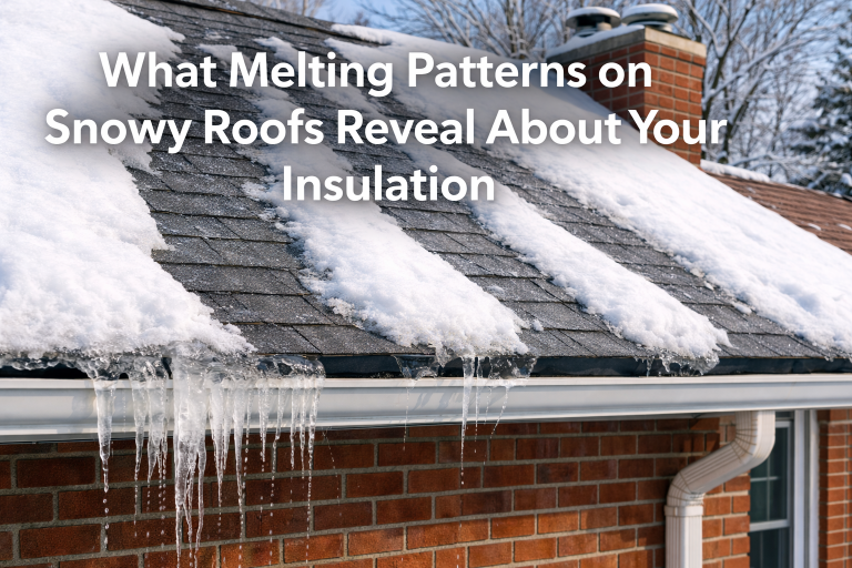 What Melting Patterns on Snowy Roofs Reveal About Your Insulation