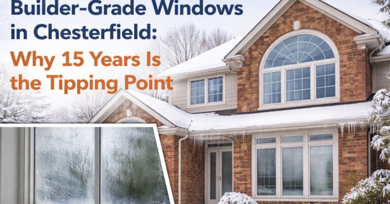 Builder-Grade Windows in Chesterfield: Why 15 Years Is the Tipping Point