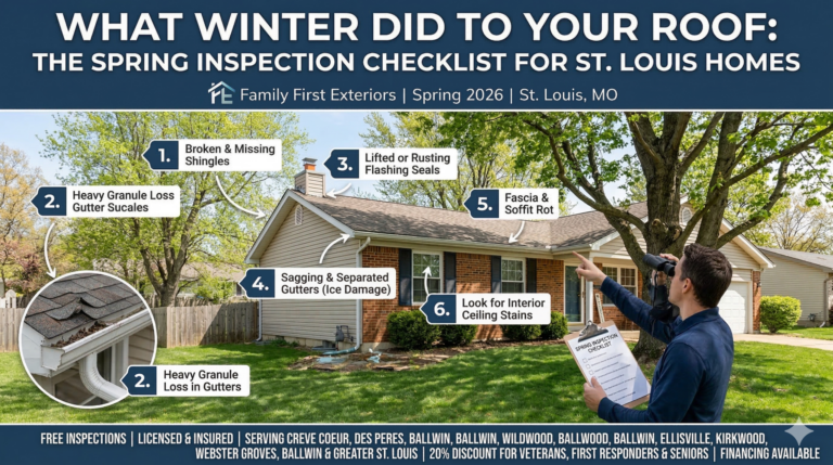What Winter Did to Your Roof: The Spring Inspection Checklist for St. Louis Homes